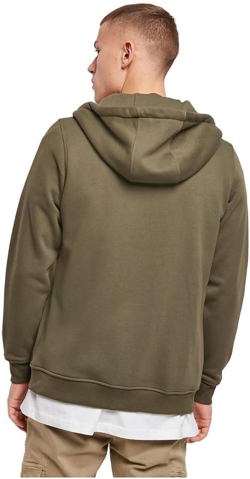 Build your Brand Herren Heavy Zip Hoody, Herren Kapuzenpullover aus Baumwolle und Polyester in viele
