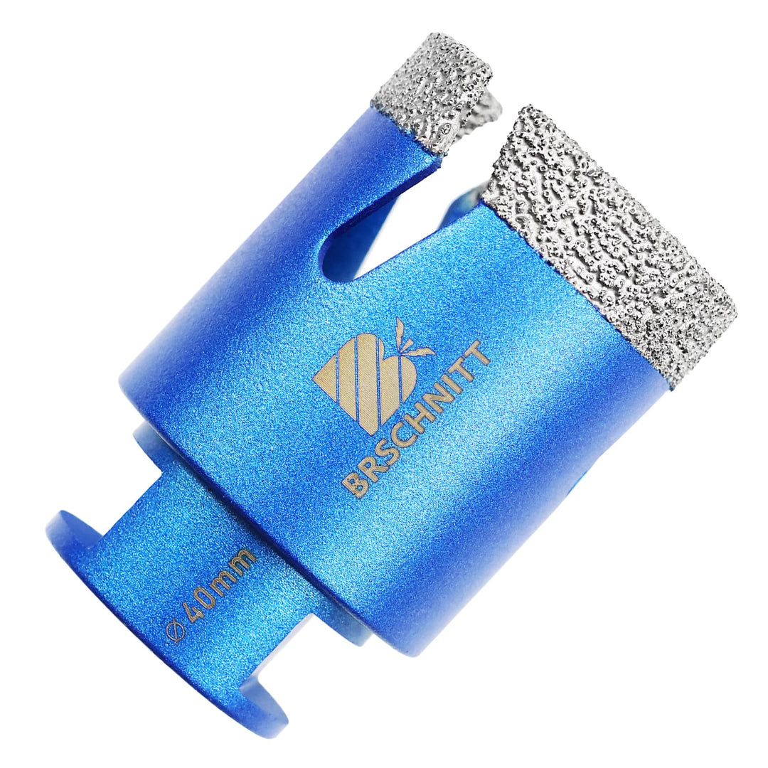 Diamant Fliesenbohrer 40mm - BRSCHNITT M14 Diamantbohrer Lochsäge für Fliesen Porzellan Keramik Marm