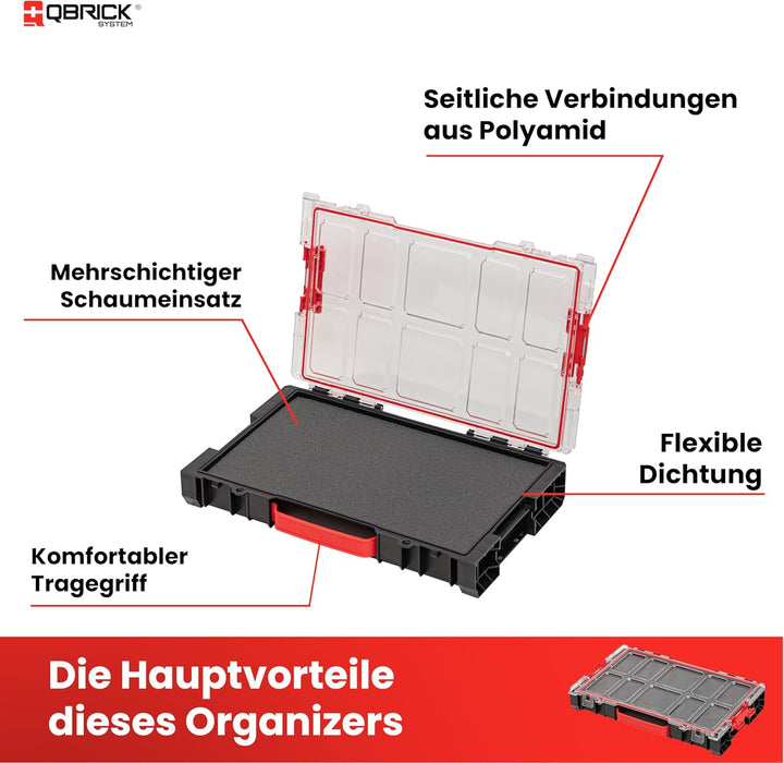 Qbrick System PRO Organizer 100 MFI BLACK 100 Stück, 100 Stück