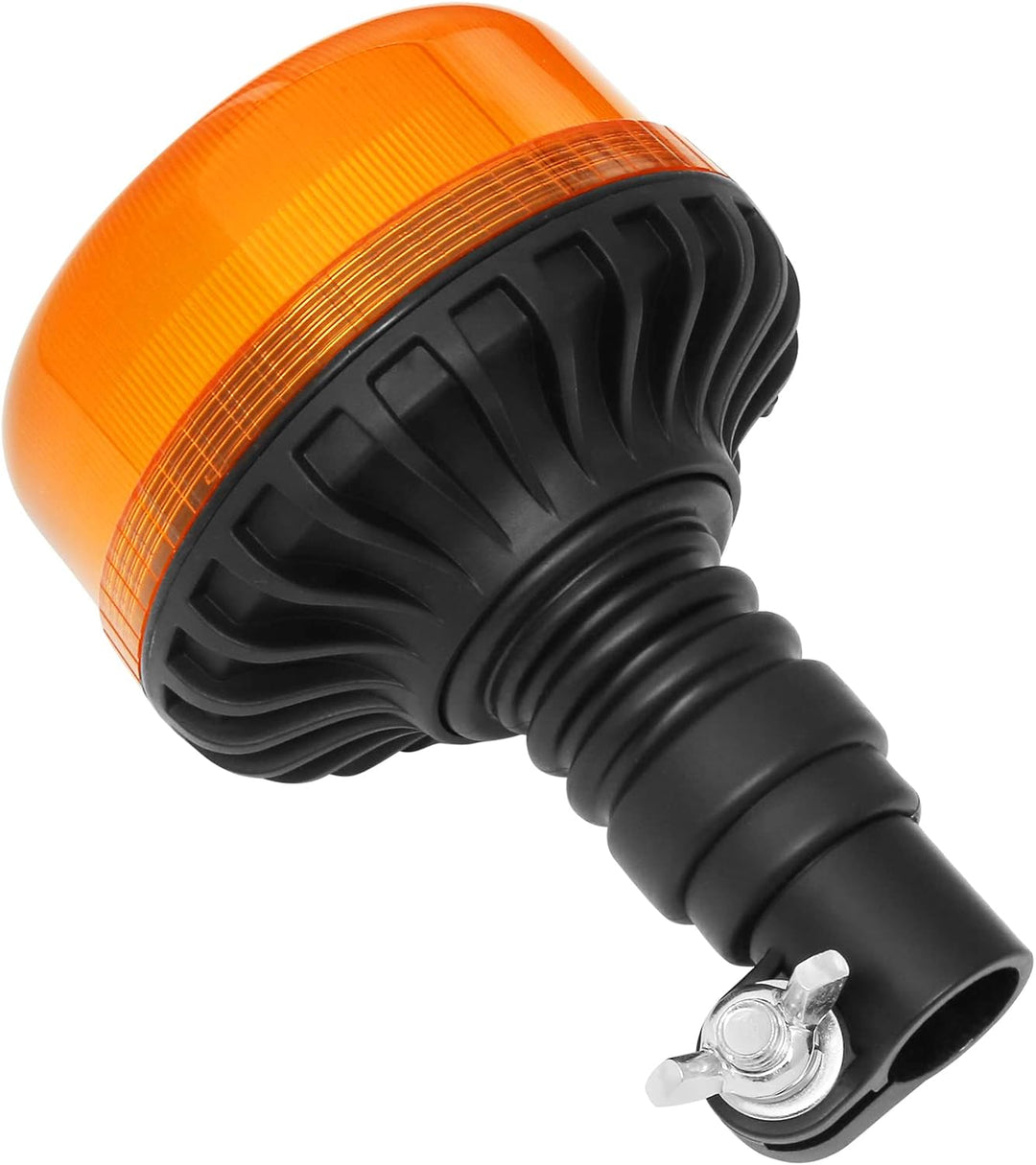 D-TECH LED Rundumleuchte 12/24V Orange Mit Flexibel Einbau Rohr,Led Blinkleuchte Amber Warnleuchte E