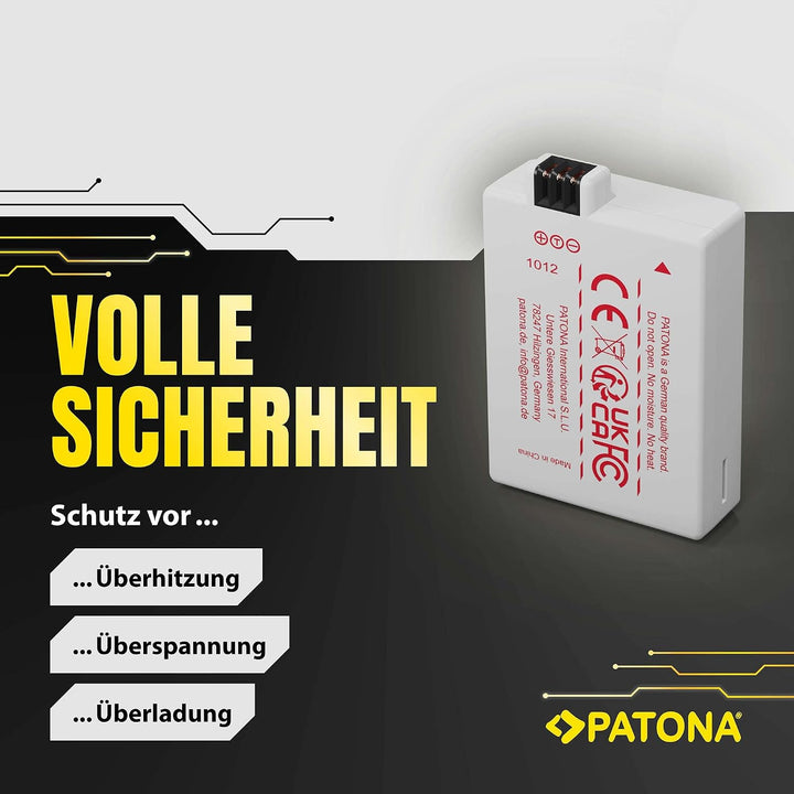 PATONA 2X Akku Ersatz für Canon LP-E5 LPE5 Battery Pack 850mAh 7.4V 6.3Wh | Ersatzakku für EOS Rebel