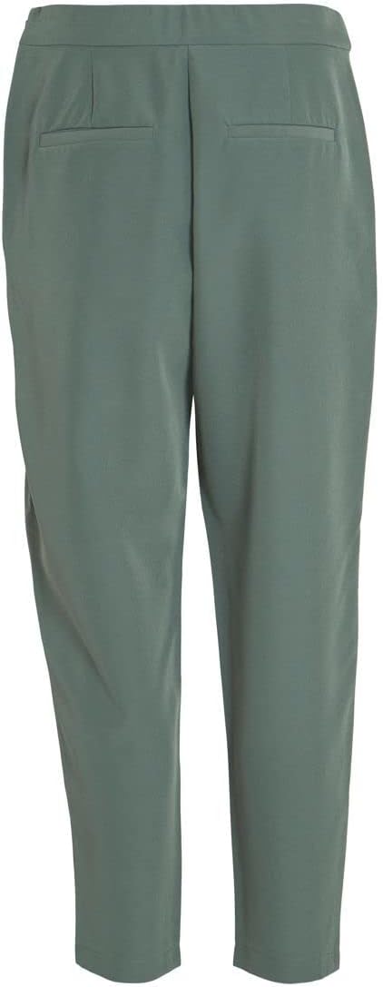 Vila Female Cropped Hose VICARRIE Mid-Rise 34 Duck Green, 34 Duck Green