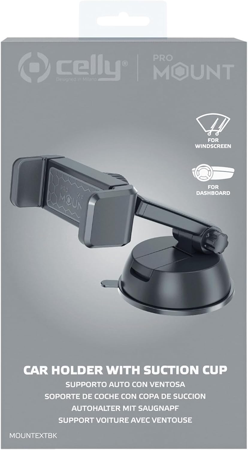 Celly MOUNTEXT KFZ-Halterung mit Saugnapf