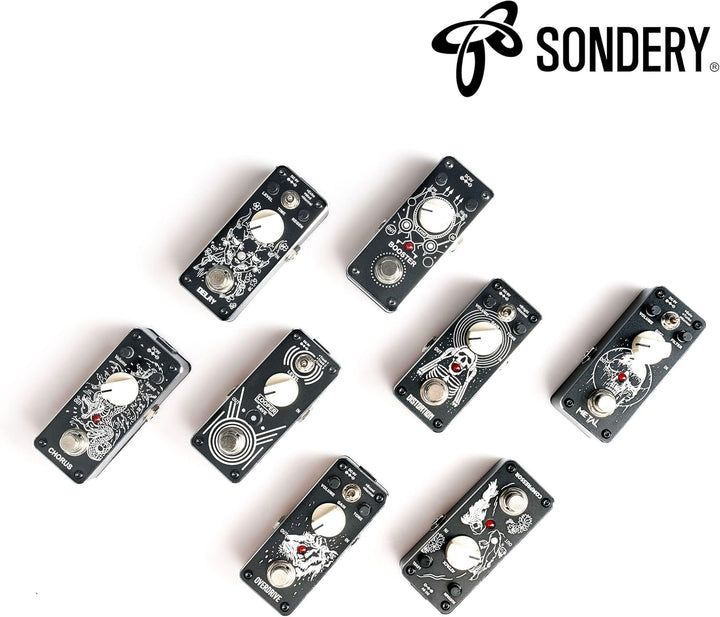 Sondery Chorus Pedal für Gitarren Mini Analog Chorus Effektpedal True Bypass Art Series