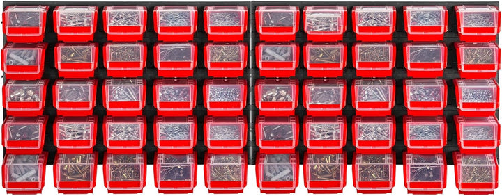 KADAX Werkstattregal, 116x39cm Werkzeugwandregal aus robustem Kunststoff, UV-Resistentes Lagersystem