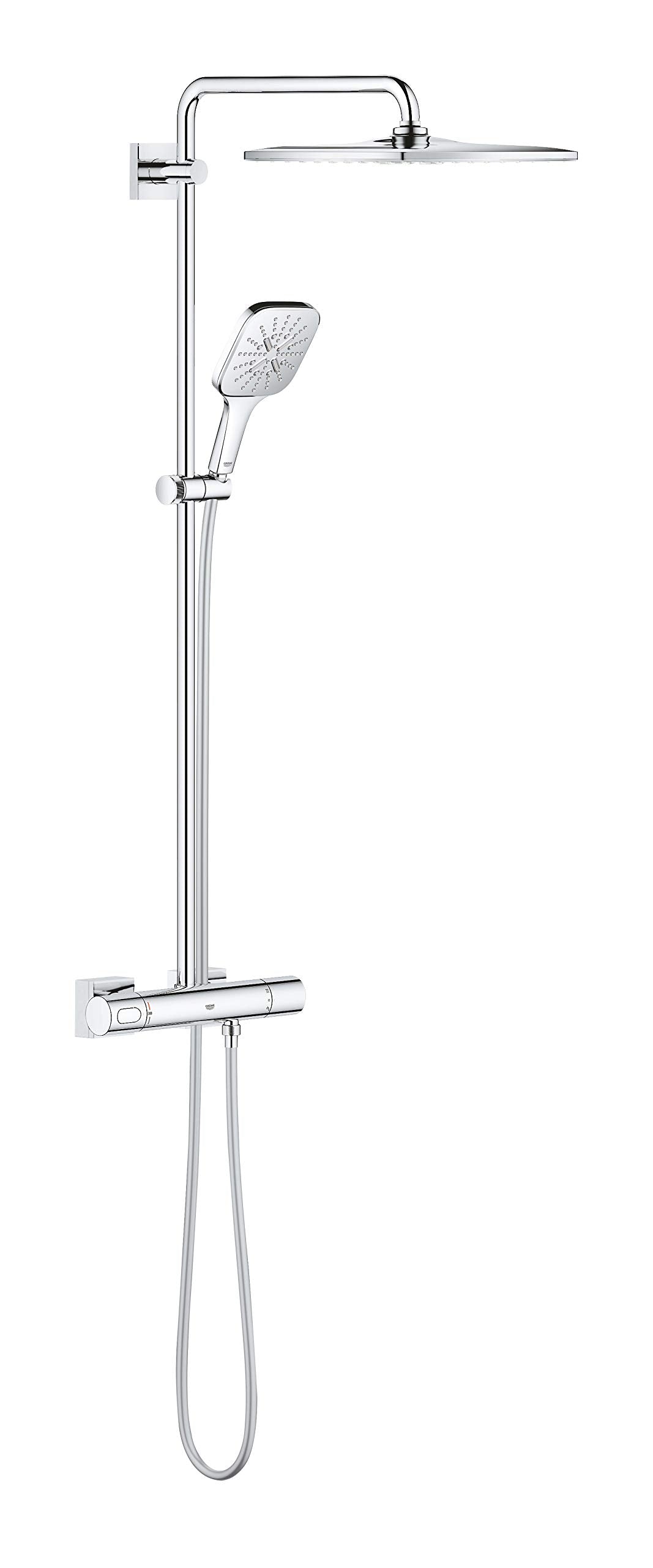 GROHE Rainshower Smartactive 310 - Duschsystem mit Thermostatarmatur (Sicherheitsperre bei 38°C, lan
