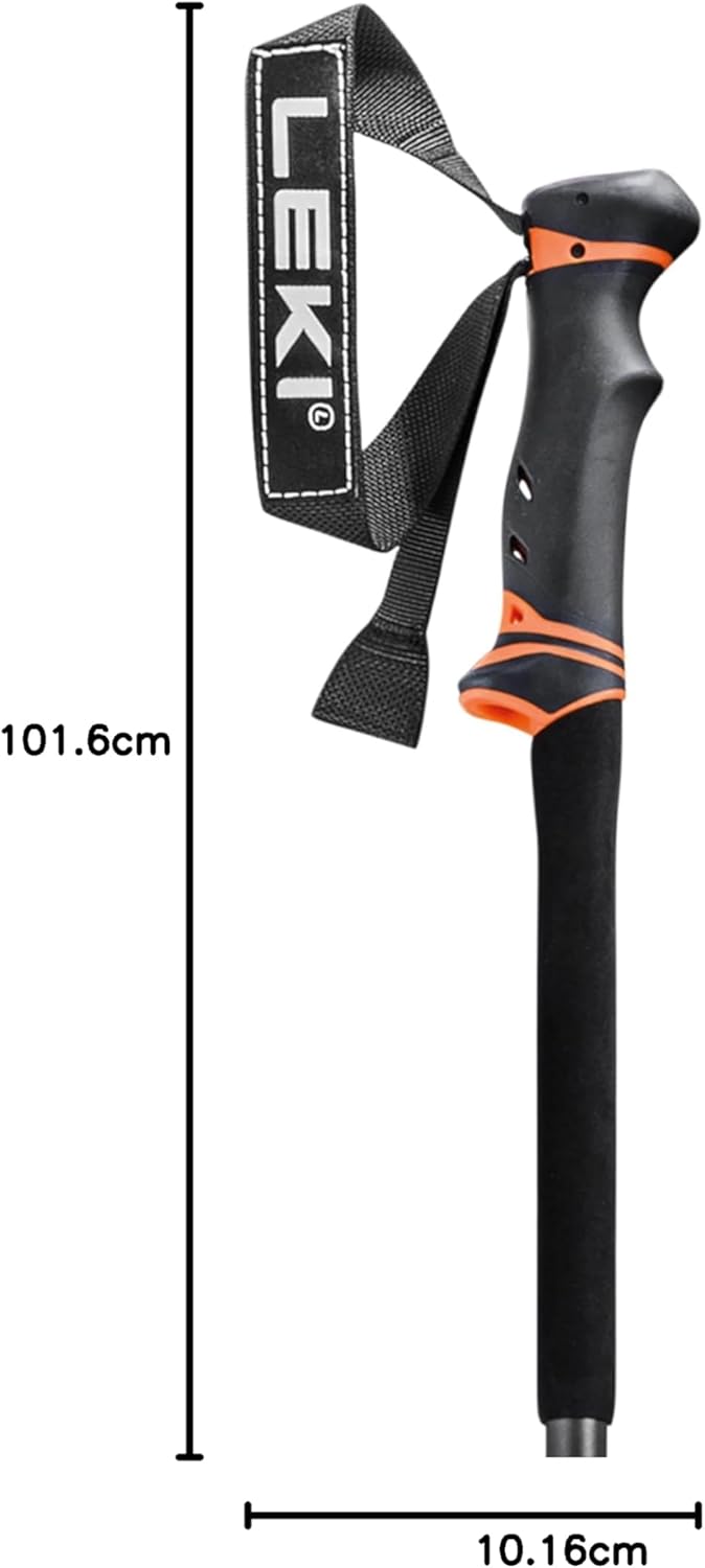 LEKI Helicon Lite Skistöcke dark anthracite-neonorange 110-145cm, dark anthracite-neonorange 110-145