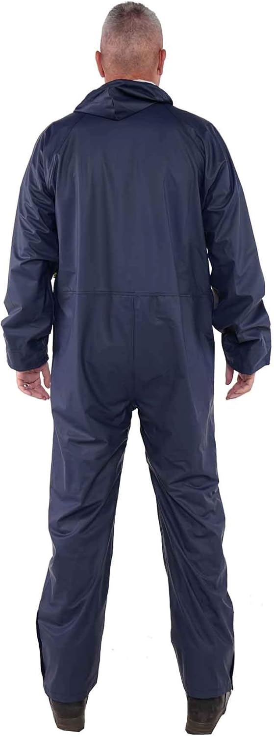 STØRVIK PU-Overall Regenkombi Regenoverall Reinigungsoverall Unisex Blau L, Blau L