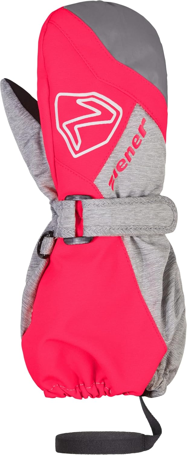 Ziener Unisex Baby Laurus Mitten Ski-Fäustling/Winter | wasserdicht, Lange Stulpe, reflektierend 110