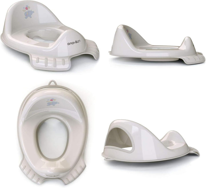 BABYLON Flipper Kinder Toilettensitz, mit Haken, Antirutsch, Grau, Grau