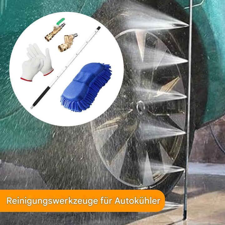 Kühler Reinigungsstab,Hochdruckstab | 60cm Waschlanze Mit Düsenspitzen Schnellkupplungen Für Heizung