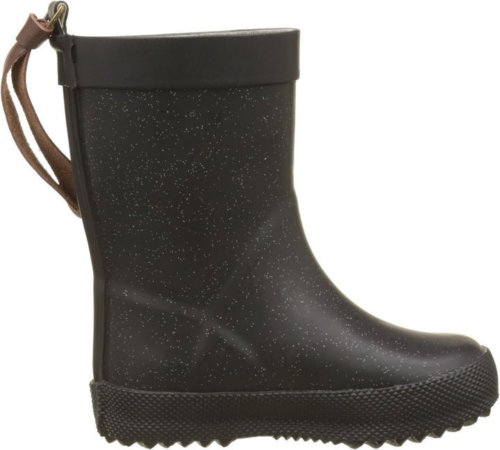 Bisgaard Jungen Unisex Kinder Flower Gummistiefel 20 EU Schwarz 03 Glitter Black, 20 EU Schwarz 03 G