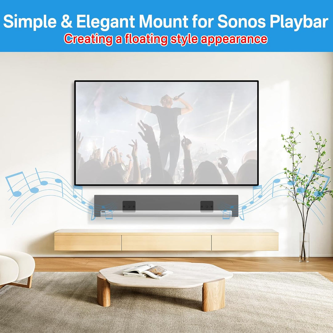 notiela Wandhalterung für Sonos Playbar Halterung kompatibel mit Sonos Playbar Soundbar TV Halterung