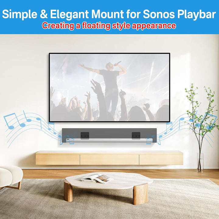 notiela Wandhalterung für Sonos Playbar Halterung kompatibel mit Sonos Playbar Soundbar TV Halterung