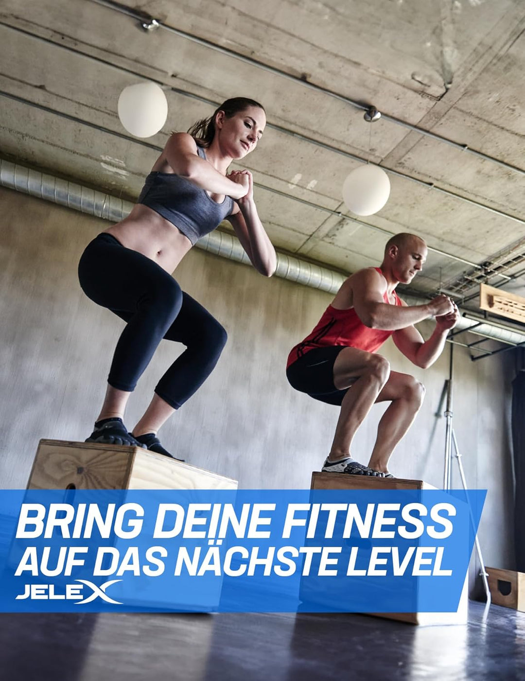 JELEX Pump Machine Push Up Bar handgelenkschonende Liegestützgriffe 2er-Set mit Rotationssystem zum