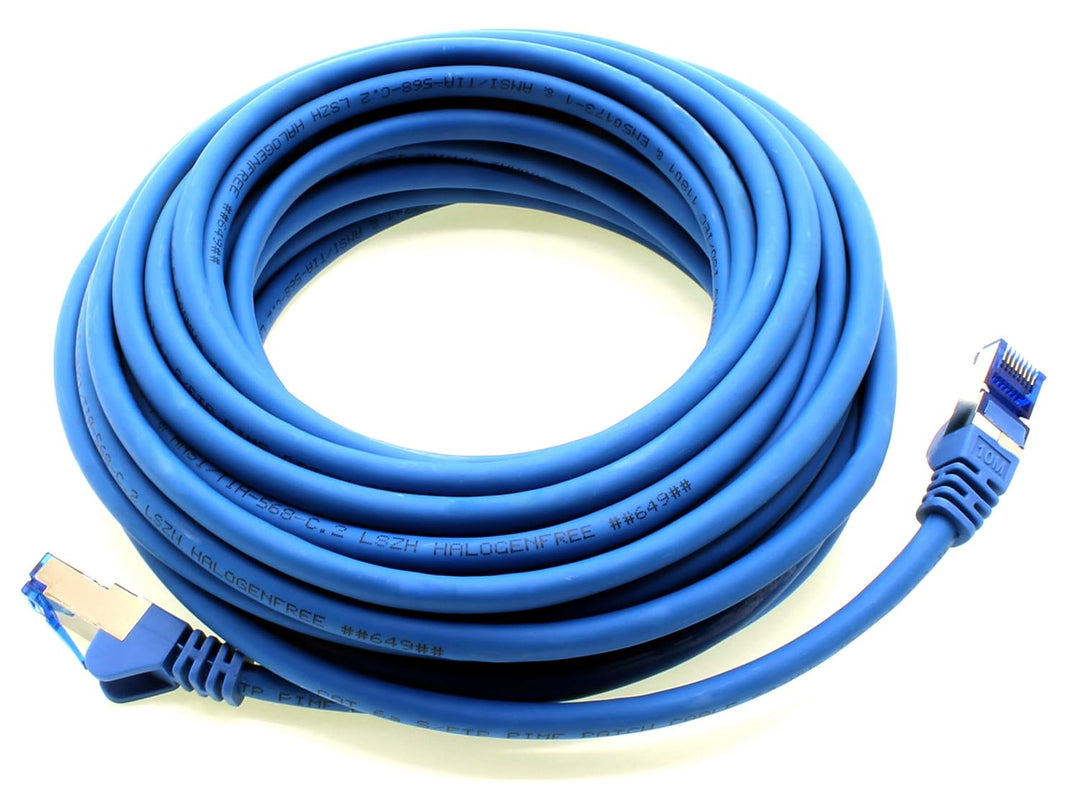 1aTTack.de Patchkabel – 10X 10m Ethernet, Netzwerk, LAN Kabel CAT6a (für Gigabit Netzwerke, Router,