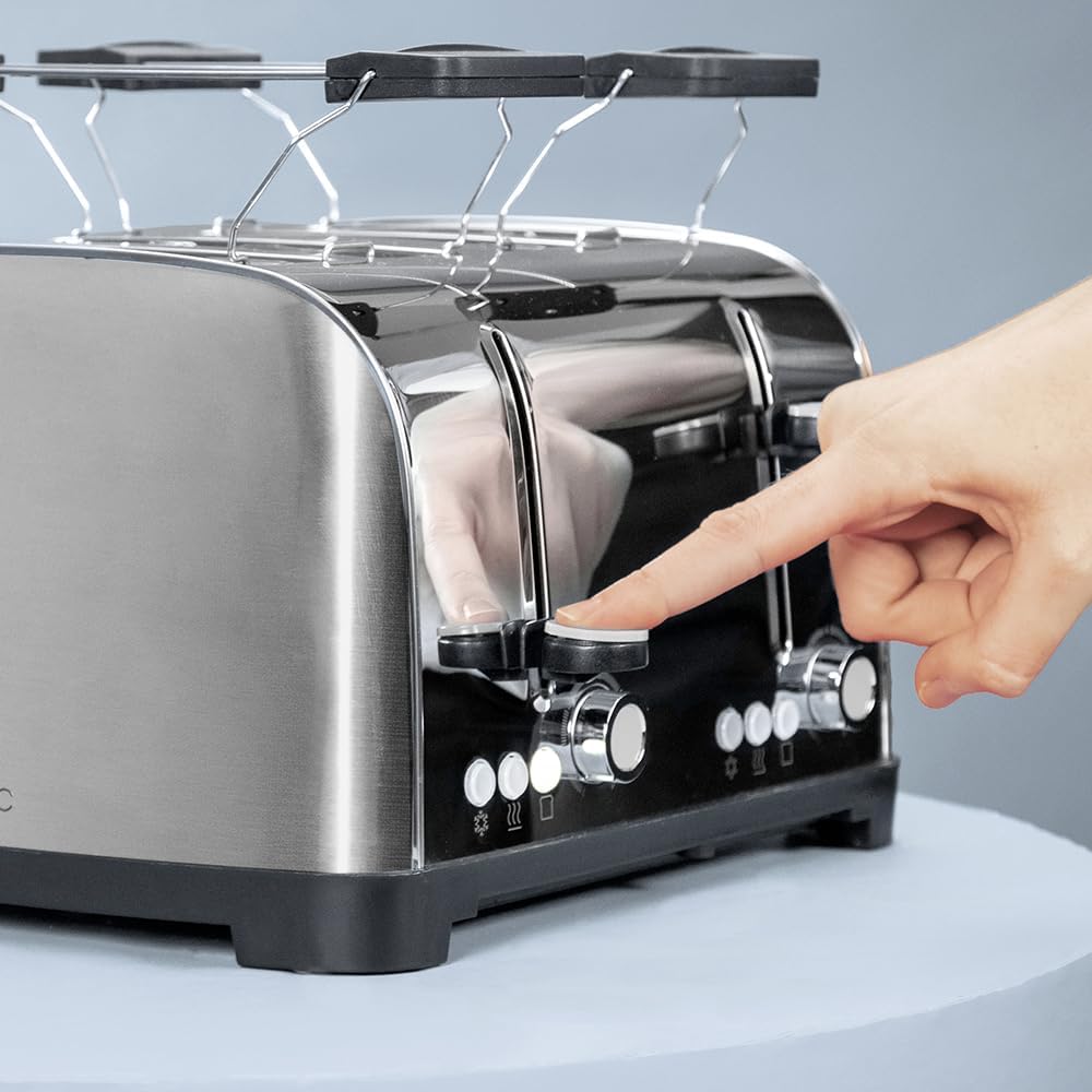 Cecotec Vertikaler Toaster 4 Kurze Schlitze Toastin&