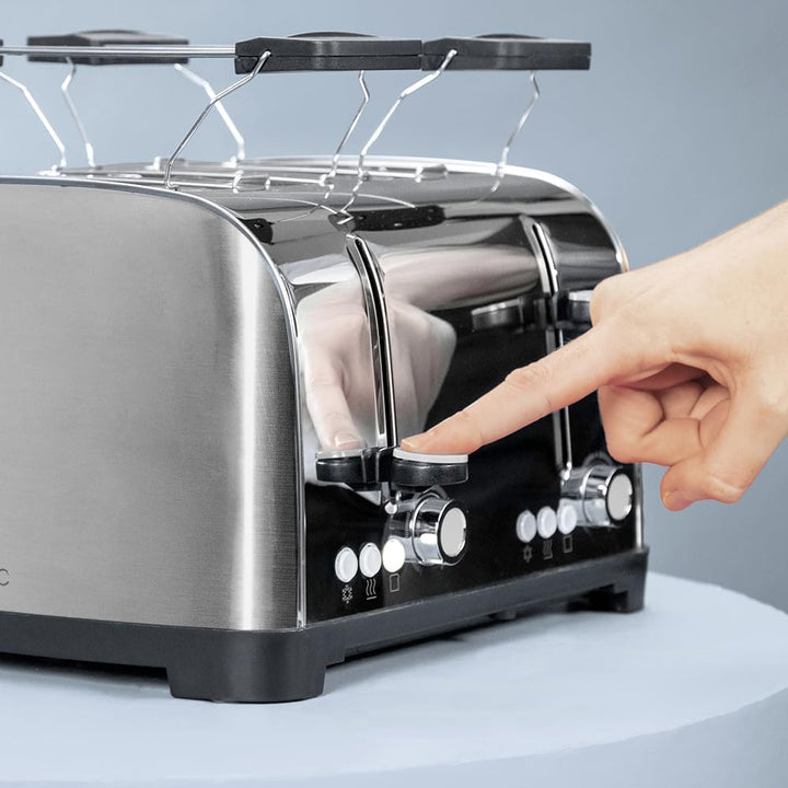 Cecotec Vertikaler Toaster 4 Kurze Schlitze Toastin&