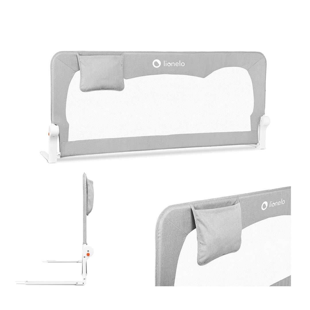 Interbaby BR001 90cm Bettbar für Babys und Kinder. Modell: Giraffe, grau, 2.6 kg & Lionelo Hanna Bet