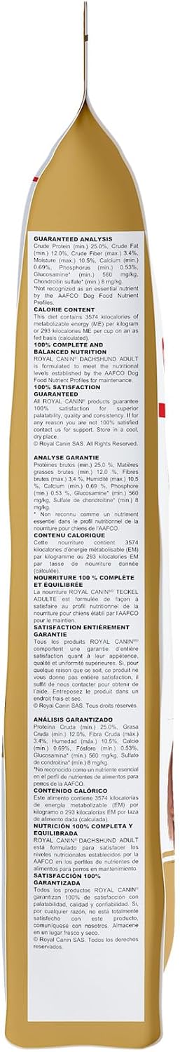 Royal Canin Dry Dog Food, Dachshund Formula, 10-Pound Bag by Royal Canin