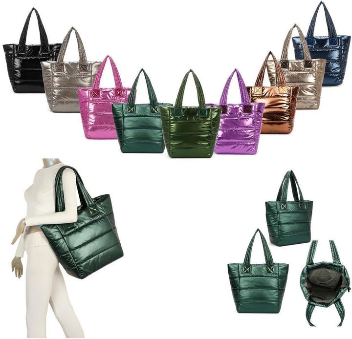 OBC XXL Damen Tasche Nylontasche Shopper Schultertasche Umhängetasche Beuteltasche Handtasche Weeken