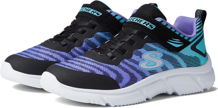 Skechers Mädchen 302478l Nvpk Sneaker 27 EU Schwarz, 27 EU Schwarz