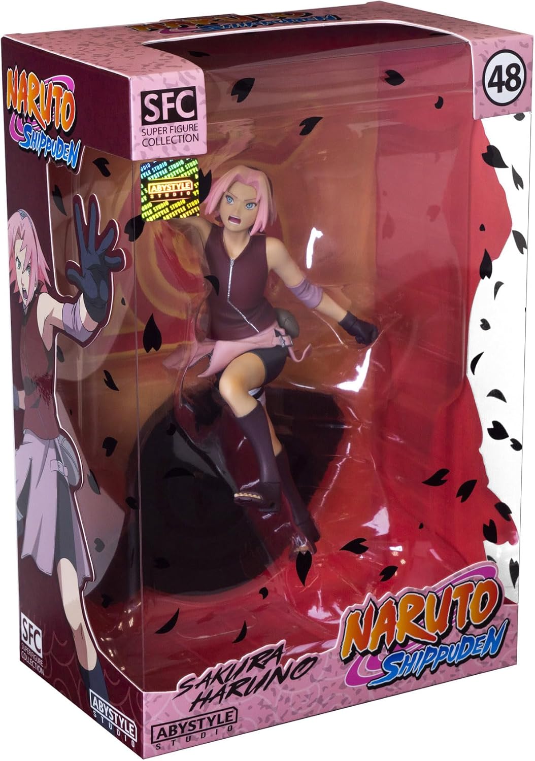 Abysse Corp Naruto Shippuden Actionfigur Sakura 1:10 Scale Bedruckt, aus PVC, in Geschenkverpackung.