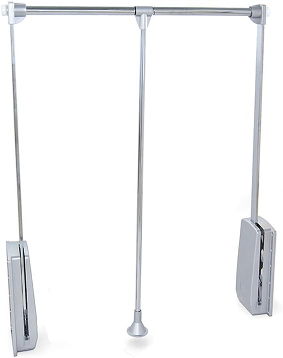 Emuca - Kleiderlift für Schrank, Ausziehbarer Kleiderlift 450-600mm Breite, Schrankinnenseiten Monta
