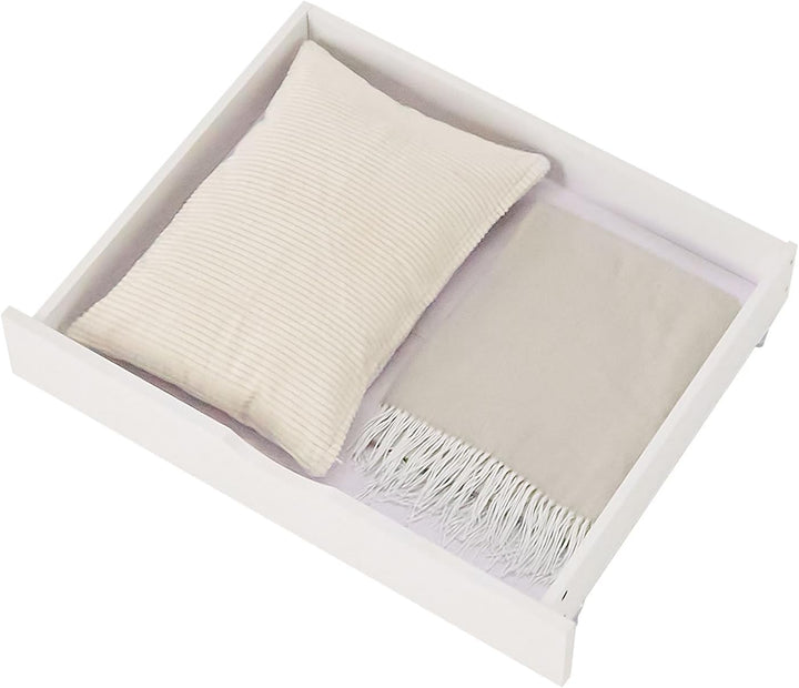 Homestyle4u Bettkasten 2er Set Holz Aufbewahrung mit Rollen, Bett Schublade Bettauszug Weiss