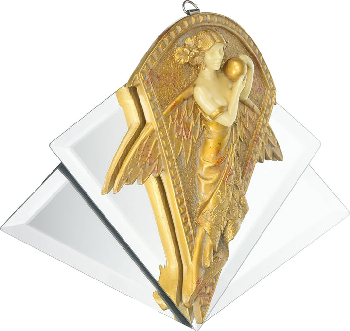 Design Toscano Engel, Art Nouveau Wandspiegel Angel, Angel