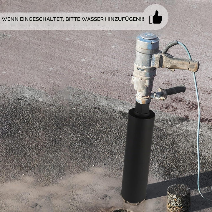 CPROSP Diamantbohrkrone 112mm 1¼" UNC, Kernbohrkrone, L 420mm, Kernbohrer für Bohren in in Beton, St