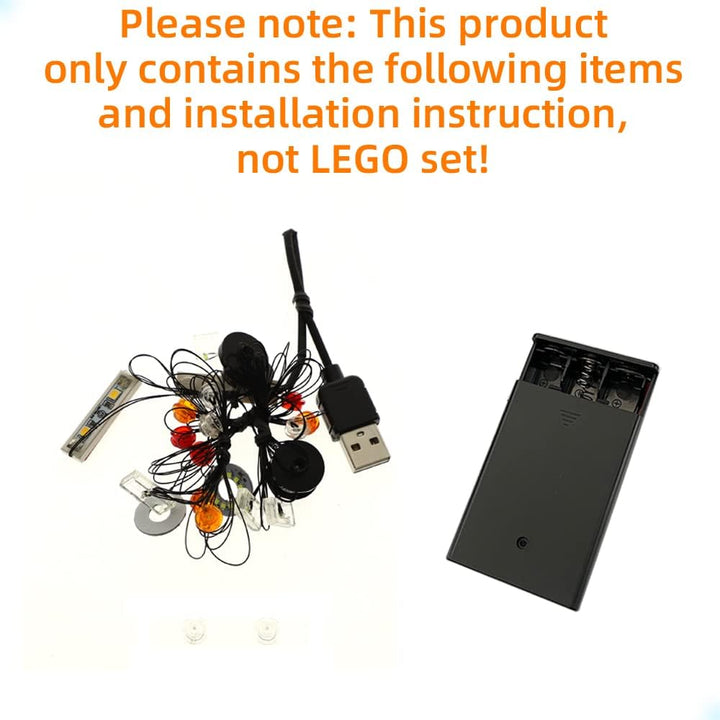 GEAMENT LED Licht-Set Kompatibel mit Lego Klassischer Land Rover Defender 90 (Land Rover Classic Def