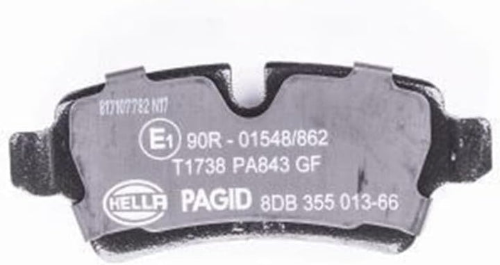 HELLA PAGID 8DB 355 013-661 Bremsbelagsatz - T1738 - Dicke/Stärke: 17mm - Bremssystem: Lucas - für V