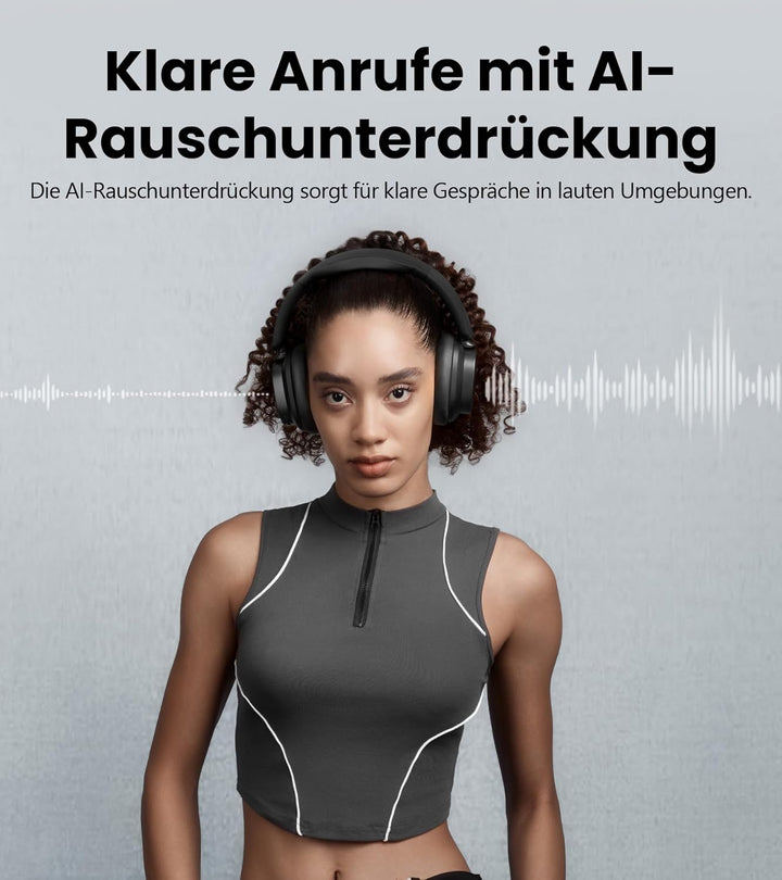 Edifier ES850NB Kabellose Over-Ear-Kopfhörer mit Geräuschunterdrückung, Hi-Res Audio Wireless, LDAC,
