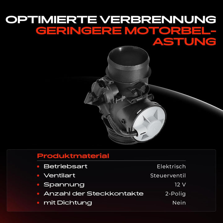 Frankberg AGR-Ventil Abgasrückführung Kompatibel mit GFK GJK MF M 206 2A/C Partner 5 G 1.9L 2000-200