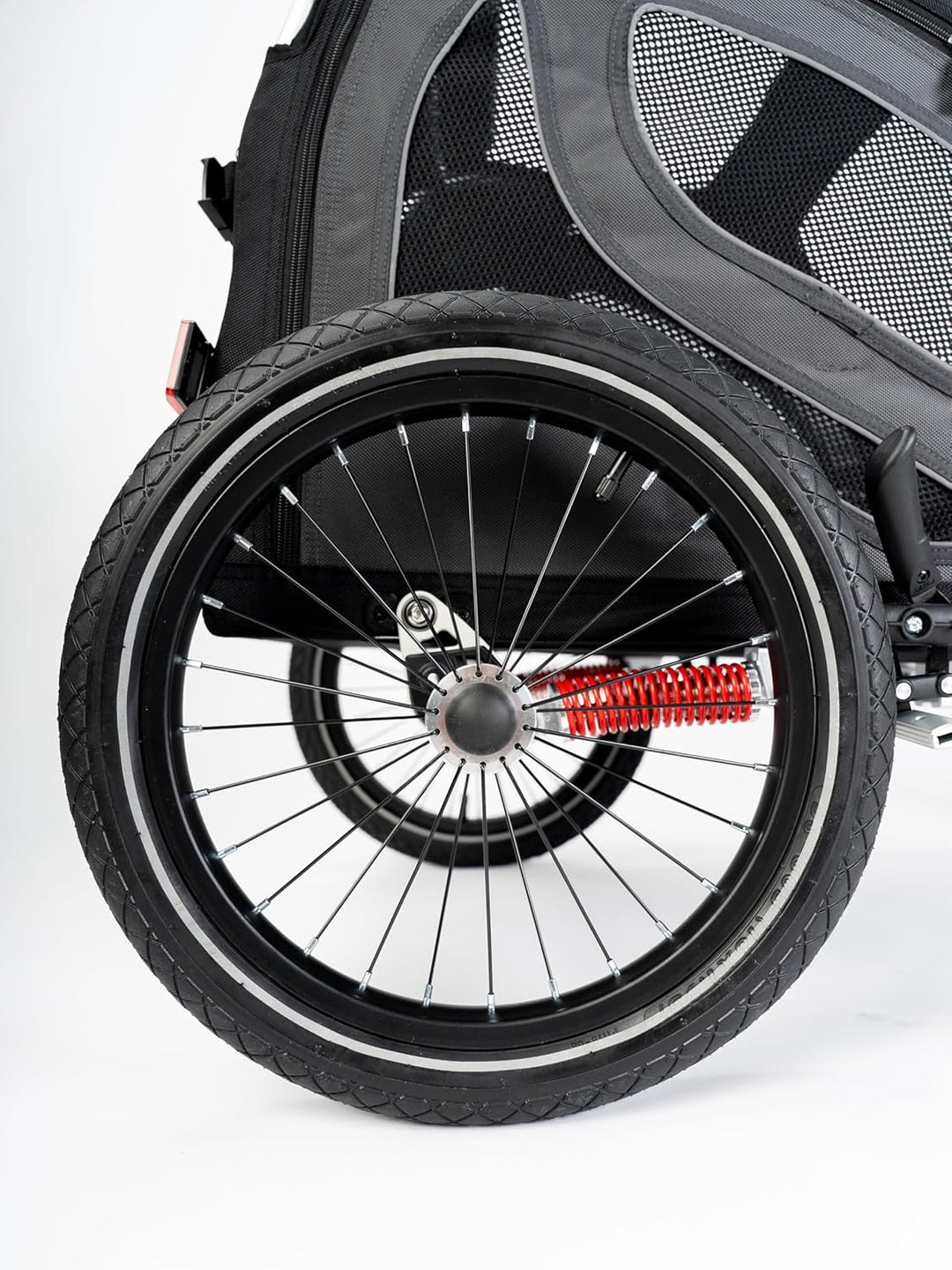 TrendPet DogBus Plus M - gefederter Aluminium Fahrradanhänger für Hunde, Hundeanhänger für mittlere