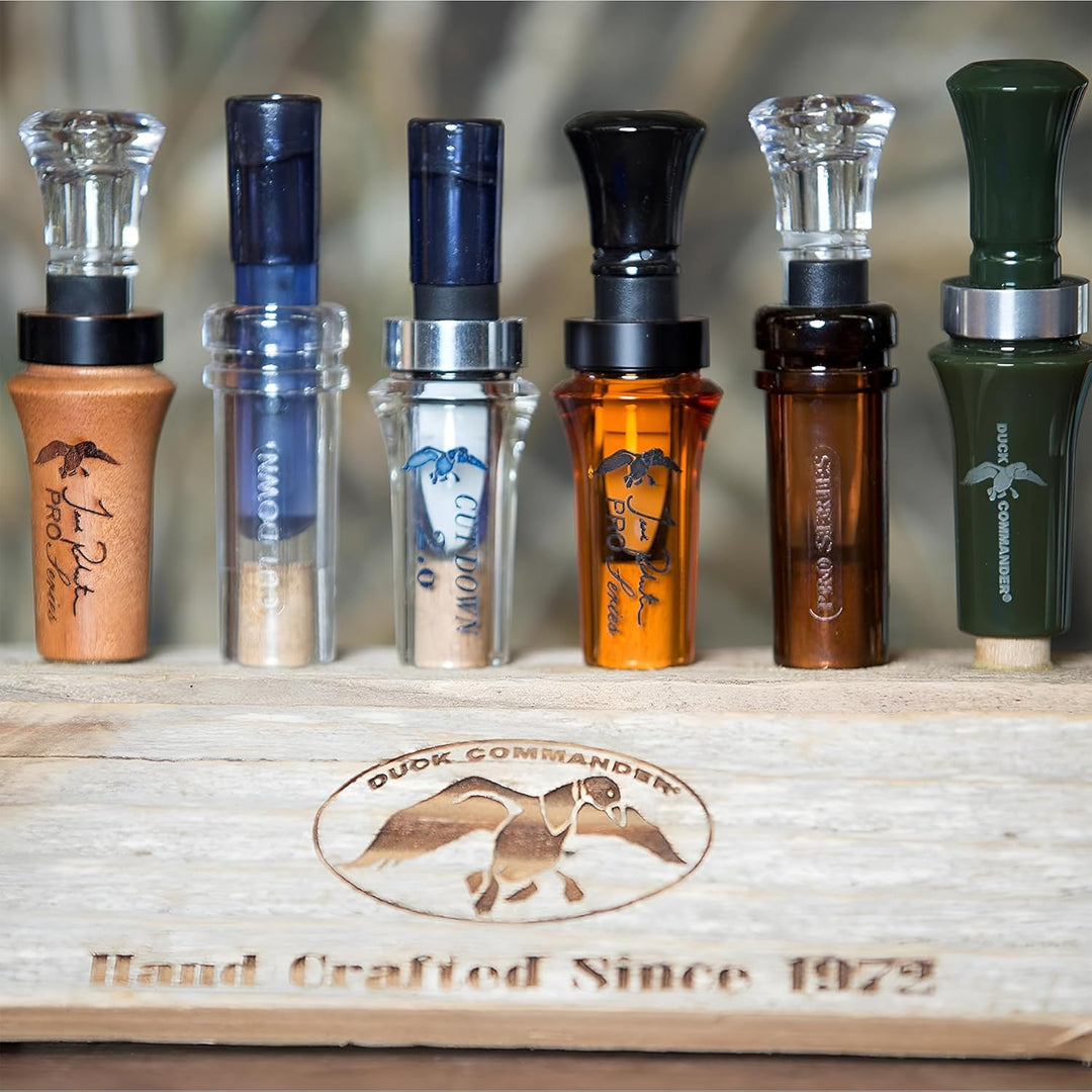 Duck Commander Triple Threat Duck Call – Classic Series, Stockente Hen Quack, Feed, & Hail Call, Low