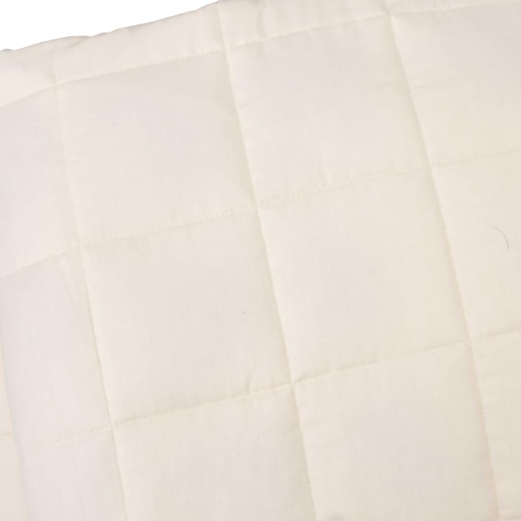 SKM Gewichtsdecke Hellcreme 120x180 cm 9 kg Stoff, Weight: 9.3 kg, 350753 Creme 120 x 180 cm,9 kg, C