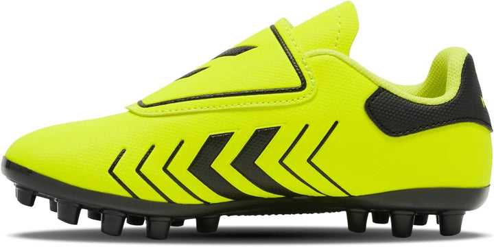 hummel Unisex Kinder Hattrick M.g. Jr Football Shoe 28 EU Safety Yellow, 28 EU Safety Yellow