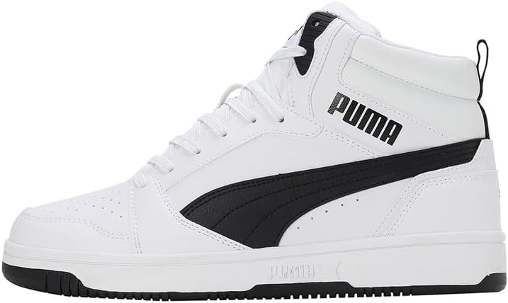 Puma Unisex Rebound V6Sneaker 36 EU Puma White Puma Black, 36 EU Puma White Puma Black