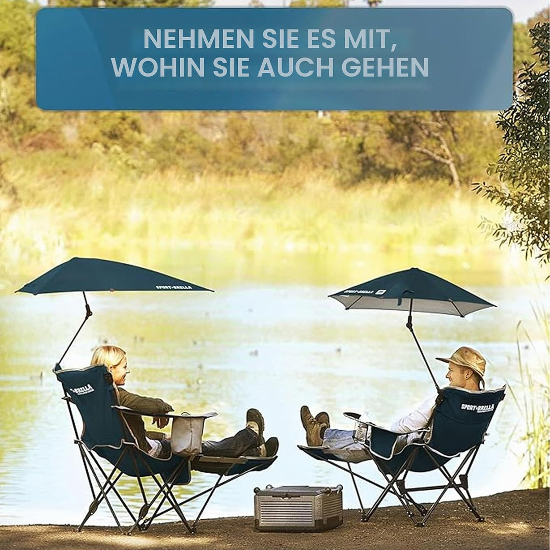 Sport-Brella Tragbarer Strandstuhl mit Kühlfach - Leichter Klappstuhl für Camping, 76 cm, 1 Stück, I