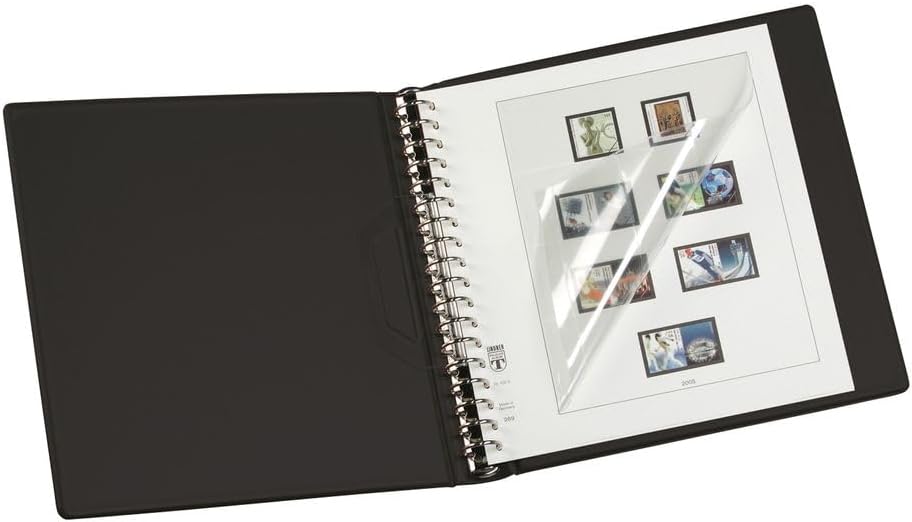 LINDNER Das Original Set: Ringbinder Regular mit Schutzkassette 814, schwarz