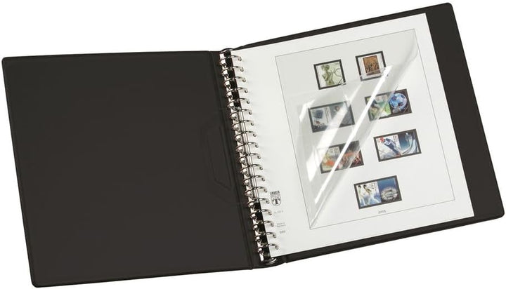 LINDNER Das Original Set: Ringbinder Regular mit Schutzkassette 814, schwarz