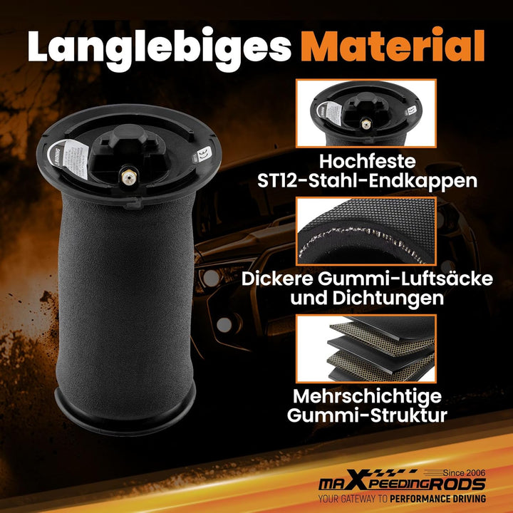 maXpeedingrods 2X Luftfeder für 5er Touring E61 37126765602 37126765603 Luftfederung Hinten 2X hinte