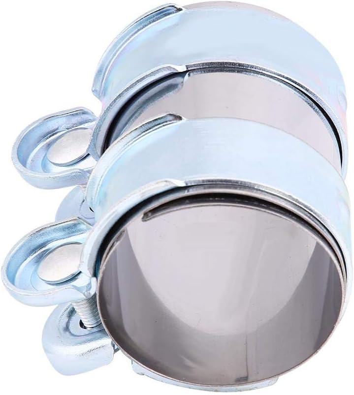 Qiilu Auspuff Schelle Auspuff Schlauchschellen Befestigungsschelle 2.5 Zoll mit Schrauben