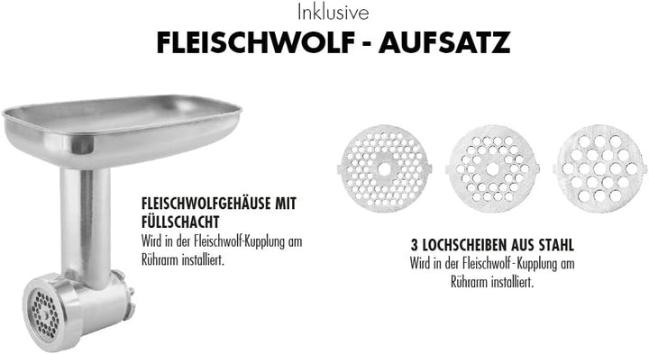 GASTROBACK Design Küchenmaschine Advanced Digital, Silber