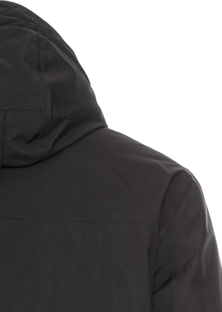 camel active Herren teXXXactive® Funktionsjacke mit Abnehmbarer Kapuze 26 Schwarz, 26 Schwarz