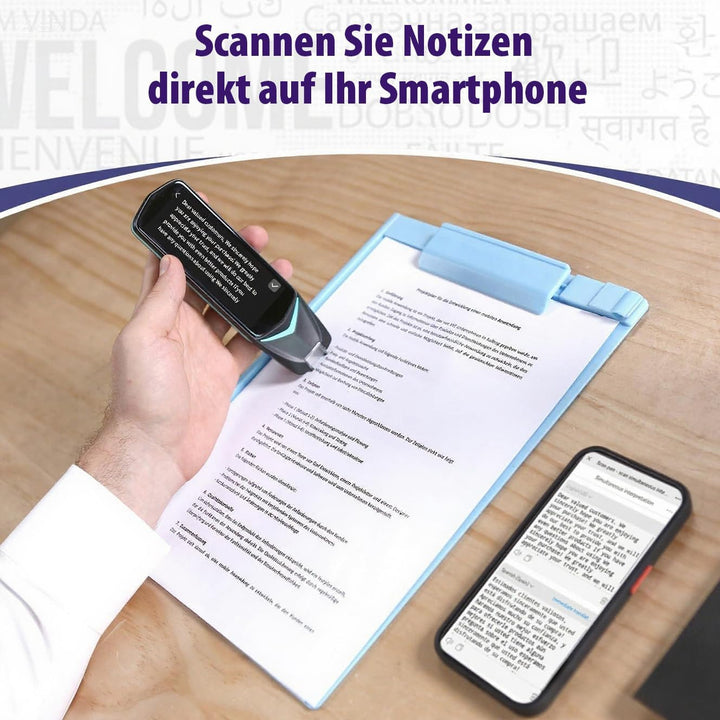 NEWYES Übersetzungs Stift Scannen,Übersetzer mit Sprachausgabe,Scannerstift zur Dateneingabe,OCR Les