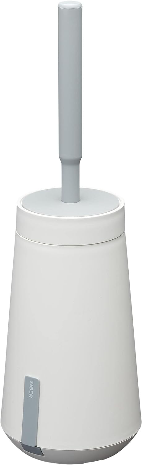 Tiger Tess Toilettenbürstenhalter mit flexibler Swoop WC-Bürste, WC-Bürstengarnitur freistehend oder