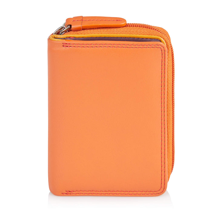 VISCONTI Twofold Leder Damen Geldbörse Portmonee Rainbow Multicolor/Mehrfarbig Small Purse(RB53) Ora